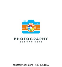 Photography Logo template. Camera icon design vector