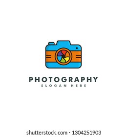 Photography Logo template. Camera icon design vector