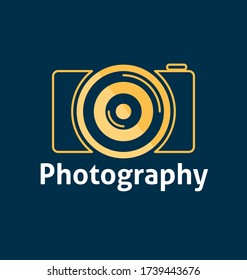 Photography logo template. Camera Logo for photographer vector eps file