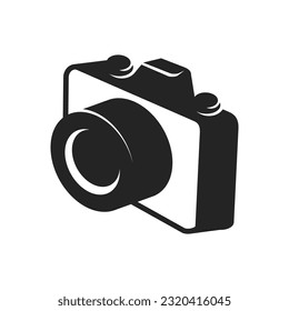 Logo-Vorlage für Fotografien. Symbolillustration Markenidentität. Einzige und flache Illustration. Vektorgrafik