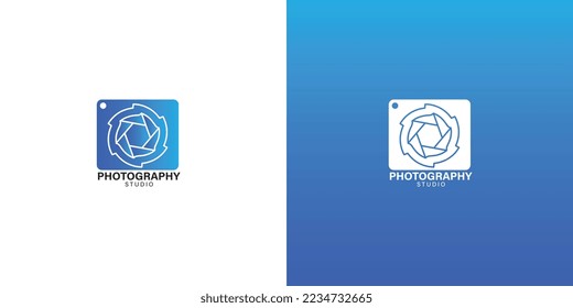 plantilla de logotipo de fotografía idea minimalista