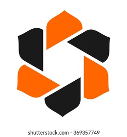 photography logo vector. flower logo.