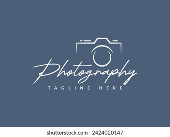 photography logo vector illustration. photo camera logo template