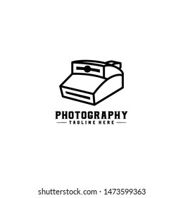 Photography Logo Vintage Style Design Vector