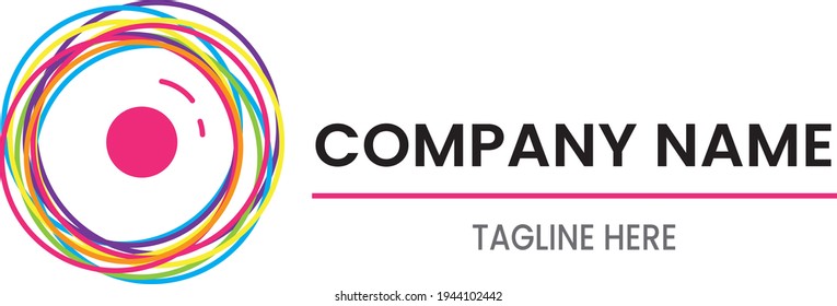 Photography logotype, photo studio logo, creative sign,  icon for creative company, colorful logotype