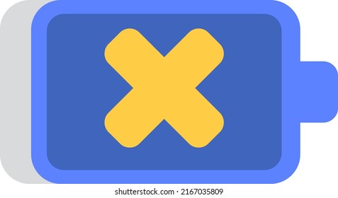 Photography low battery, illustration, vector on a white background.