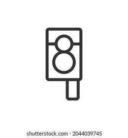 Photography minimal line icon. Web stroke symbol design. Photography sign isolated on a white background. Premium line icon.