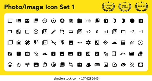 Photography, Photo, Image, Picture premium icons. Get these awesome material icon set.