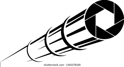 Photography Photographer Camera Shutter Taking Picture Motion Moving Effect With Speed Line Trails
