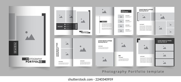 Photography Portfolio template design print template