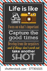 Photography quote poster