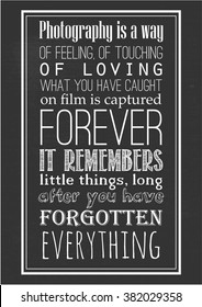 Photography quote poster