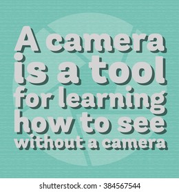 Photography quote poster