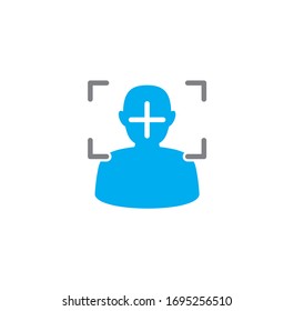 Photography related icon on background for graphic and web design. Creative illustration concept symbol for web or mobile app.