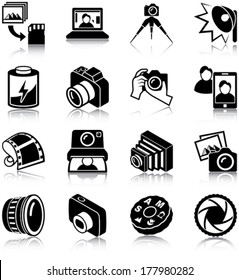 Photography related icons/ silhouettes