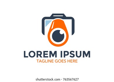photography related logo. vector. editable