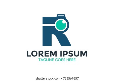 photography related logo. vector. editable