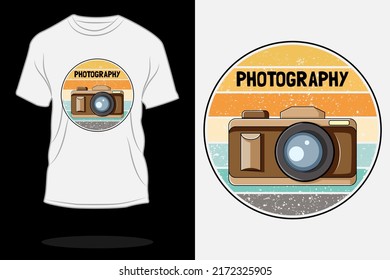 Photography retro vintage t shirt design
