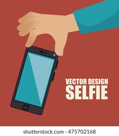 photography selfie style isolated vector illustration design