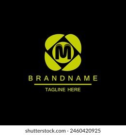 Photography Service Letter M logo design vector