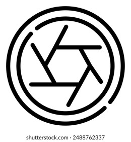 Photography Shutter icon for web, app, infographic, etc