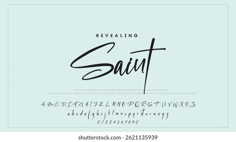Logotipo de assinatura de fotografia com fonte Caligrafia Logotipo Script Tipo de fonte Letras de fonte manuscritas com design de ícone de câmera