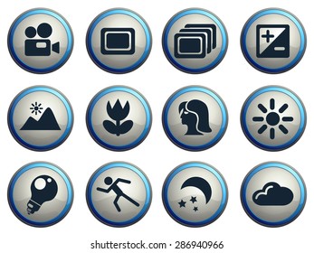 Photography Silhouette Icons