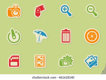 Photography Silhouette simply symbols for web and user interface