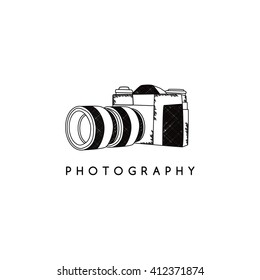 photography single lens camera logotype