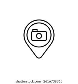 photography spot icon vector template