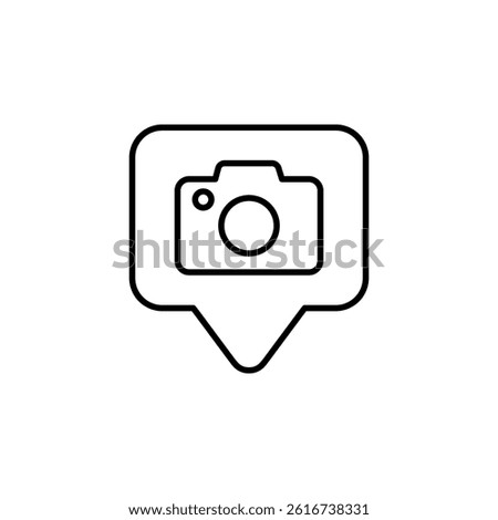 photography spot icon vector template