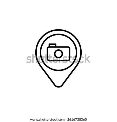 photography spot icon vector template
