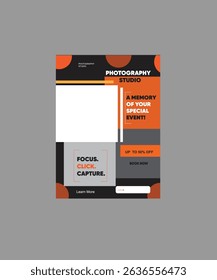 Photography studio flyer design template