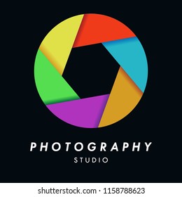 Photography Studio Icon Vector Logo