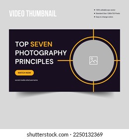 Photography Suitable for social media post and web ads promotion. Vector illustration banner template