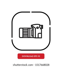 Photography symbol, camera outline vector icon