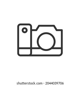 Photography thin line icon. Symbol in trendy outline style. Premium design for web and apps. Perfect for UI. 