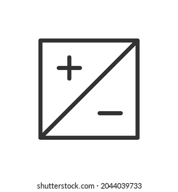 Icono de la línea delgada de la fotografía. Símbolo con estilo de contorno de moda. Diseño premium para web y aplicaciones. Perfecto para la interfaz de usuario. 
