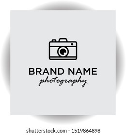 Photography vector design modern logo template