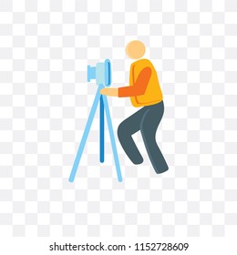 Photography vector icon isolated on transparent background, Photography logo concept
