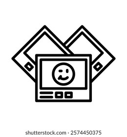 Photography Vector Line Icon Design