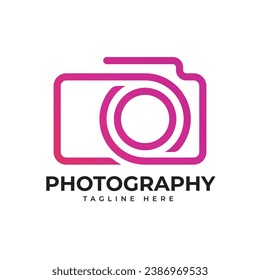 Plantilla de diseño de logotipo vectorial de fotografía