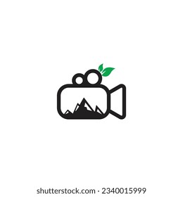 Photography and videography logo design vector