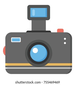 
Photography. Vintage flash camera 
