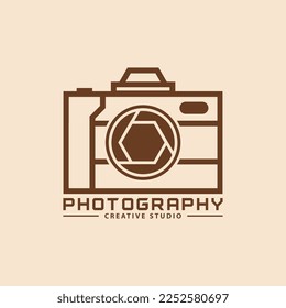 photography vintage retro logo vector