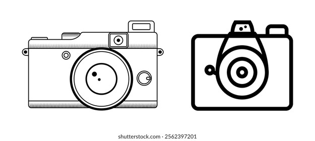 Photography vintage and retro symbols