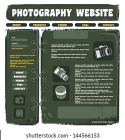 photography web page template