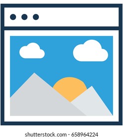 Photography Web Vector Icon 