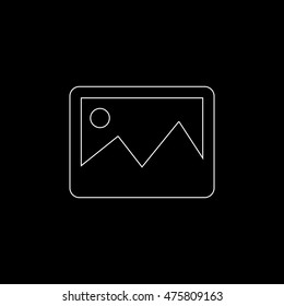 photography -  white vector icon