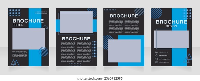 Photography workshops blank brochure layout design. Skill exchange event. Vertical poster template set with empty copy space for text. Premade corporate reports collection. Editable flyer paper pages